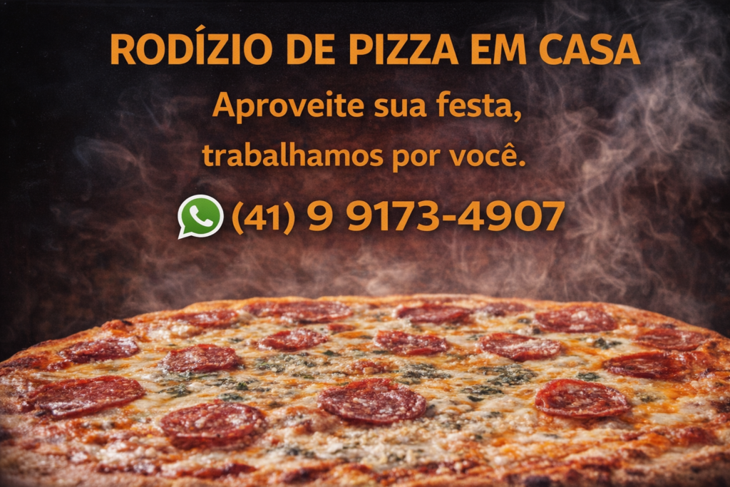 Rodízio de pizza em casa
