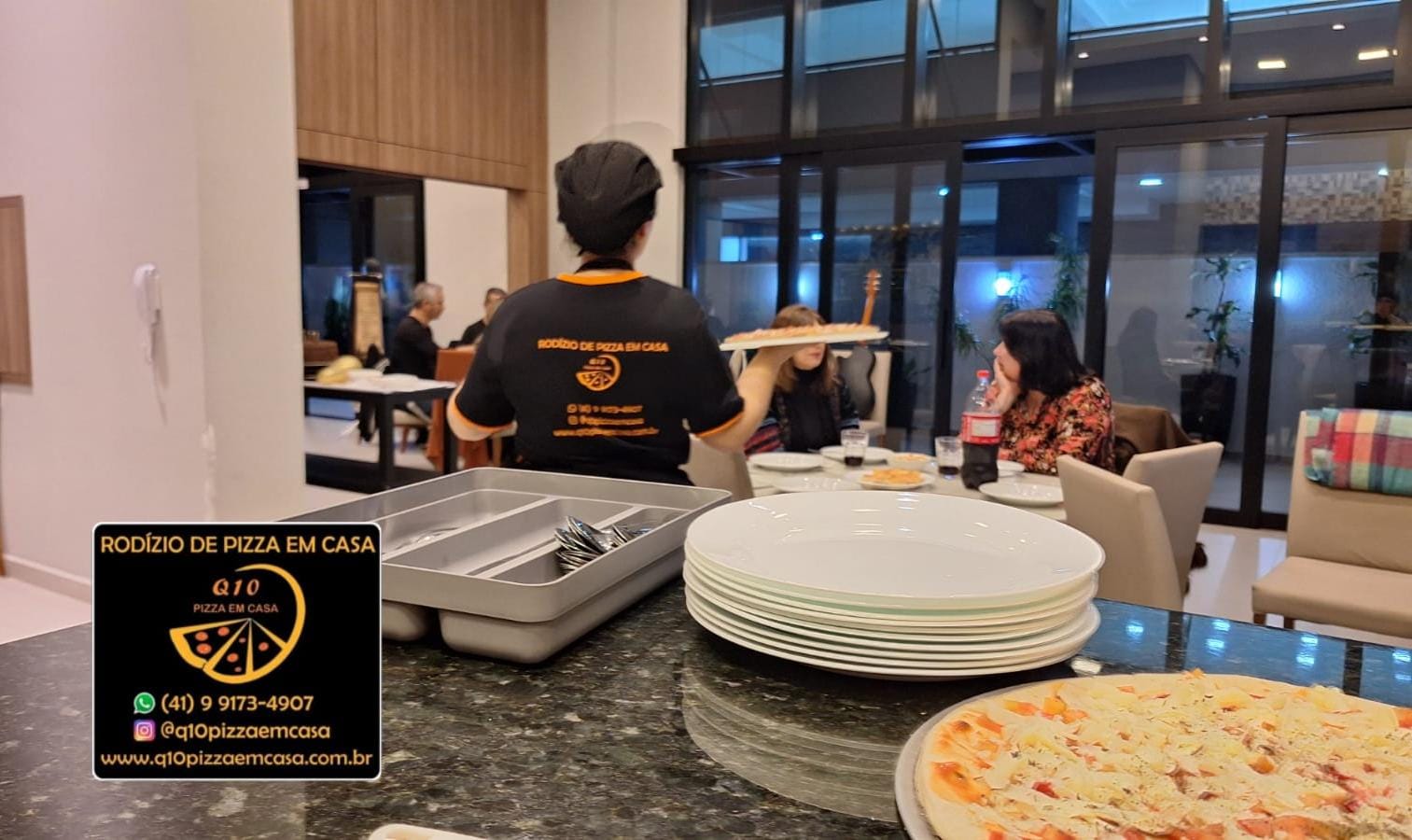 Rodízio de pizza em casa